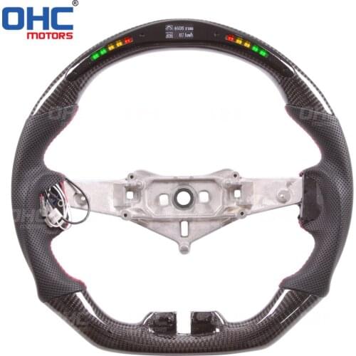 100% Real Carbon Fiber LED Display Steering Wheel compatible for Wrangler JK