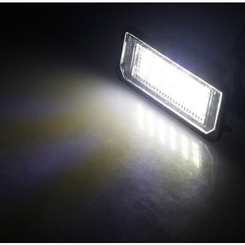 2x18SMD Error free LED License Number Plate Light lamps V~W Golf MK4 MK5 MK6 Passat Po.lo CC Eos SciroccoLicense Number Plate