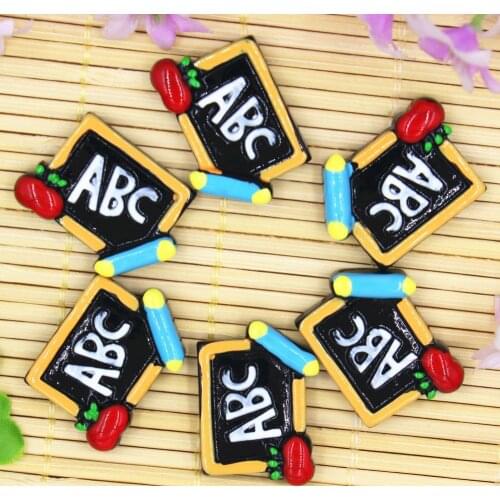 30pcs/lot DIY resin cabochons accessories resin abc blackborad flat back resin about 25mm