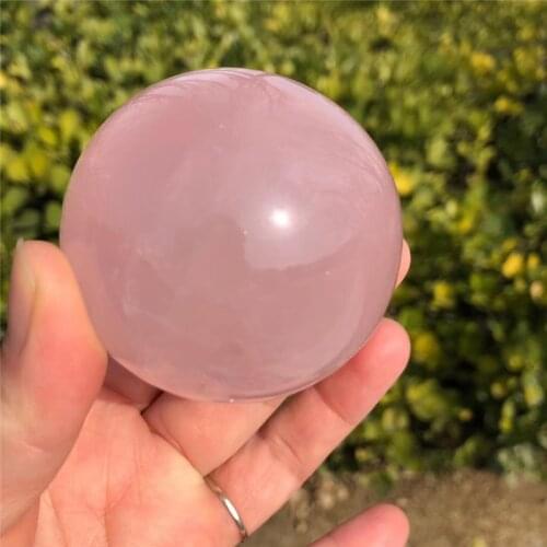 4-7cm Natural rareCrystal powder quartz crystal ball home decoration natural stone cutting and polishing