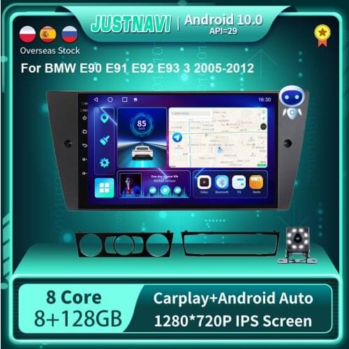 Android 10.0 DSP Car Radio Multimedia Player For BMW E90 E91 E92 E93 3 2005-2012 Video Navigation GPS BT OBD 4G 64G No 2 Din DVD