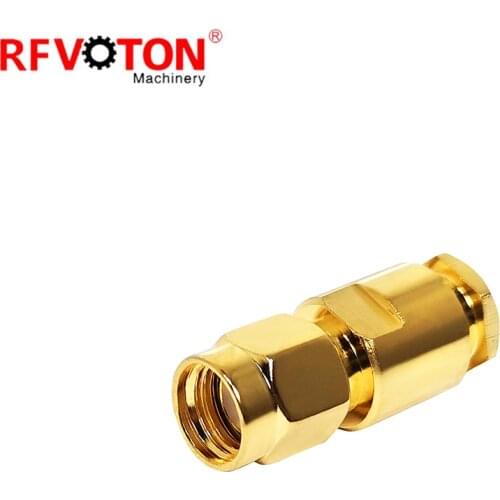 Free shipping 5pieces RP-SMA male Reverse Polarized plug rf clamp connector for RG400 RG142 RG303 Coaxial Cable