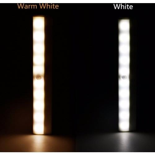 Wireless LED Lamp With Motion Sensor Night Light PIR LED Wall Lamp Wardrobe Cabinet Light Wireless Bedside Lamp Indoor Lighting