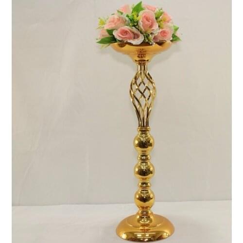 Wedding Table Centerpiece 61cm( 24") Gold Wedding centerpiece Wedding flower vase Wedding Supply 10pcs/lot