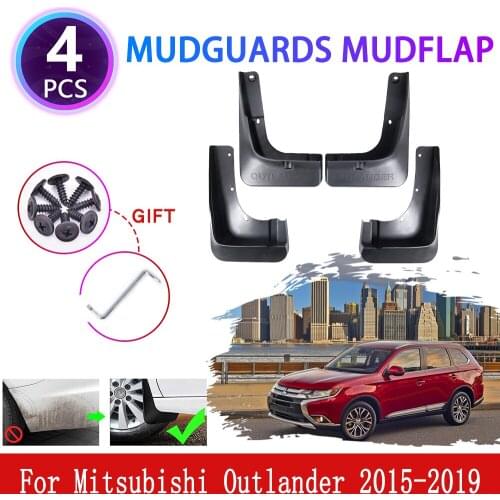 For Mitsubishi Outlander MK3 2015 2016 2017 2018 2019 Mudguards Mudflaps Fender Mud Flap Splash Guards Protect Car Accessories