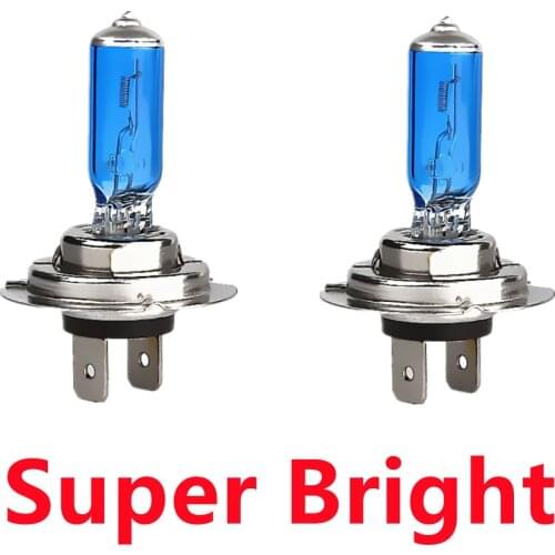 2pcs H7 55W 12V Halogen Bulb Super White Fog Lights High Power Car Headlight Lamp Car Light Source parking 6000K auto