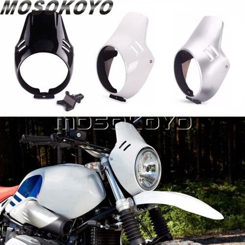 Headlight Fairing Cowl Visor Mask Cover Front Windshield Mount Bracket for BMW R NINE T R9T Urban Scrambler G/S 2016-2019 2018