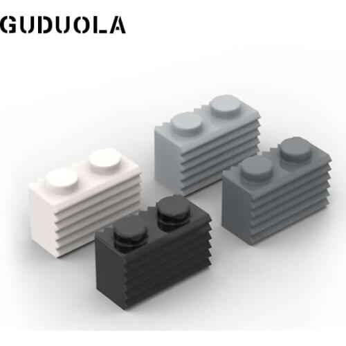 Guduola Building Blcok Brick 1x2 with Grille 2877 Small Particle MOC Assembly Foundation brick high brick Toys 55pcs/lot