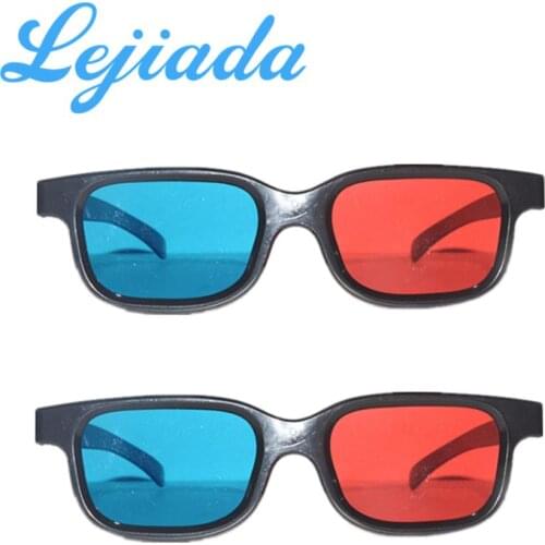LEJIADA red and blue 3D glasses video projector red and blue 3D glasses TV red and blue 3D glasses