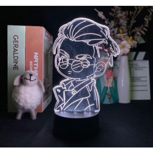 Cartoon Night Light 3D LED Projector with Remote Control Cool Boy Desk Lamp Baby Room Decor Birthday Gift Atmosphere Nightlight