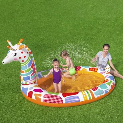 Inflatable Swimming Pool Indoor Outdoor Baby Sand Pool Ocean Ball Pool Giraffe Shape Childrens Bathtub Play Center