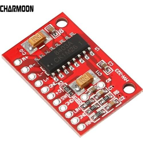 PAM8403 Red Super Ultra Mini Digital Amplifier Board 2 * 3W Class D Digital 2.5V To 5V Power Amplifier Board Efficient