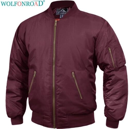 WOLFONROAD Outdoor Bomber Paded Jackets Mens Male Tactical Motorcycle Jacket Coats Thermal Outerwear Man Riding Overcoats