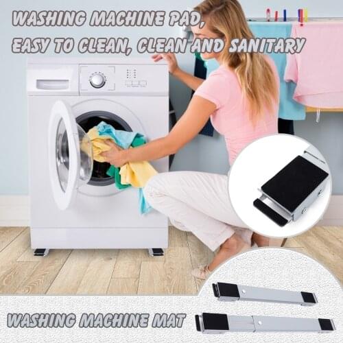 40# Universal Refrigerator Drum Mats Washing Machine Pad Base Adjustable Movable Bracket Simple Installation Easy To Clean Mat