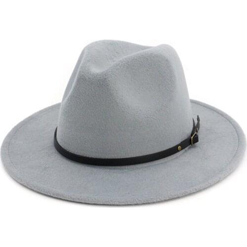 WeMe Jazz Cap Woolen Hat Vintage Fedora for Autumn and Winter