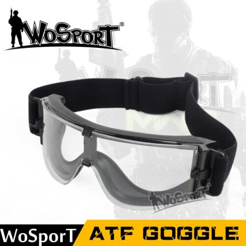 WoSporT Tactical Airsoft X800 Hunting Glasses Goggles Wind Dust Protection