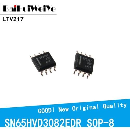 10Pcs/Lot SN65HVD3082EDR SOP8 SOP-8 SMD V3082 SN65HVD3082 RS-485 Interface Chip New Original Good Quality Chipset