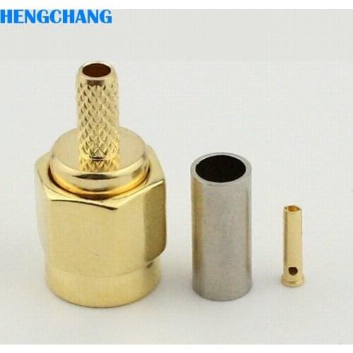 10pcs RP-SMA Female Jack RF SMA Connector for 50-1.5 For RG174 RG316 LMR100 coaxial Cable