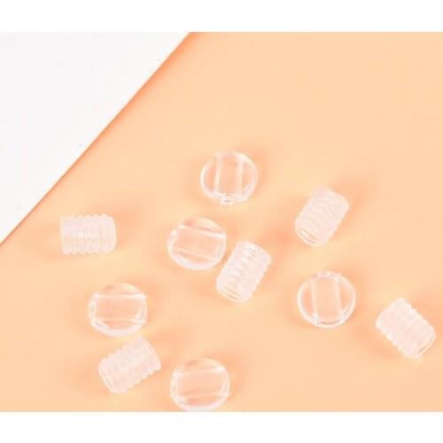 100PCS Adjustment Silicone Plug Ear Rope Anti-slip Buckle Drawstrings Elastic Cord Stopper Buckles For Sewing Crafts DIY