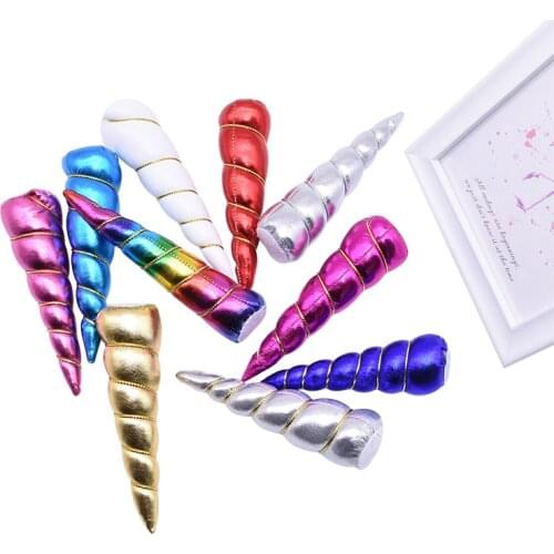 1/3/6pcs Unicorn Horn Hair Accessories Multicolor Headband Accessory No Hair Pin for Unicorn Theme Party Kids Favor Decorations