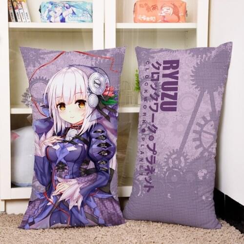 Anime Cartoon Clock ork Planet Hugging ectangle Pillow Case Pillow Cover Pilllowcase Cushion Gift