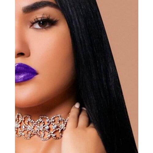 Europe and America Fashion Chokers Necklaces Neck chain Woman Charm Rhinestone Shine Trendy Plant Clavicle Necklace Nightclub