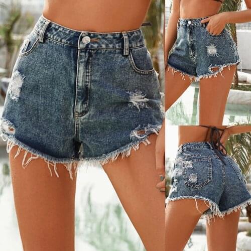 Vintage Clothes Jeans Korean Fashion Y2k Denim Shorts Casual Hole Shorts Jeans Feminino Summer Clothes For Women джинсы