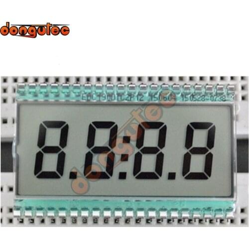 EDC190 40PIN TN Positive 4 Digits Segment LCD Display Panel No Backlight 3V Digital Tube Clock Display