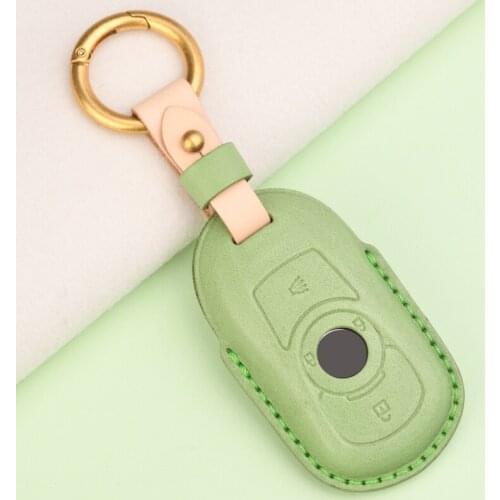 Leather Protection Key Case Cover For OPEL Astra Buick ENCORE ENVISION NEW LACROSSE Rings Protect Shell Car Styling