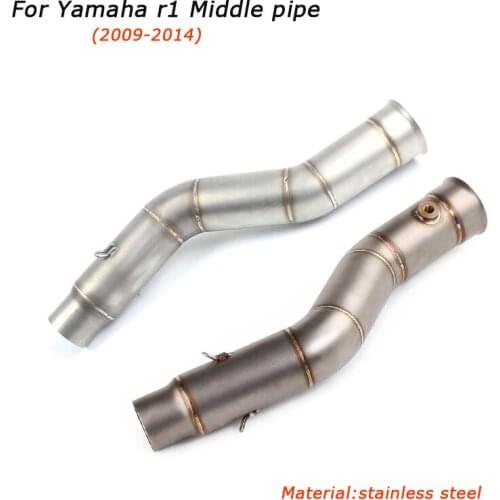 R1 YZR-R1Motorcycle Middle Link Pipe Lossless connection Exhaust System Silp on for Yamaha r1 2009 2010 2011 2012 2013 2014