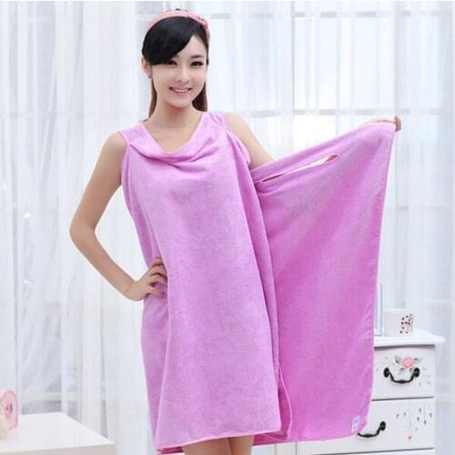Creative Microfiber Soft Towel Skirt Bath Towel Bathrobes Beach ute Smooth comfortable bath Towel for travel home