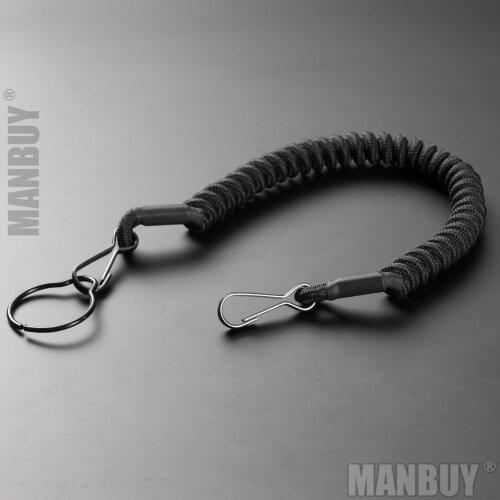 Wholesale NITECORE NTL10 Flashlight Tactical Lanyard Punched Stainless Steel Ring Safety Rope for 25.4mm Diameter Lamp Lighting