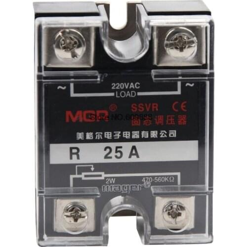 Mager MGR Single Phase AC Solid State Voltage Regulator Module 220V Resistance Voltage Regulator SSVR Switch