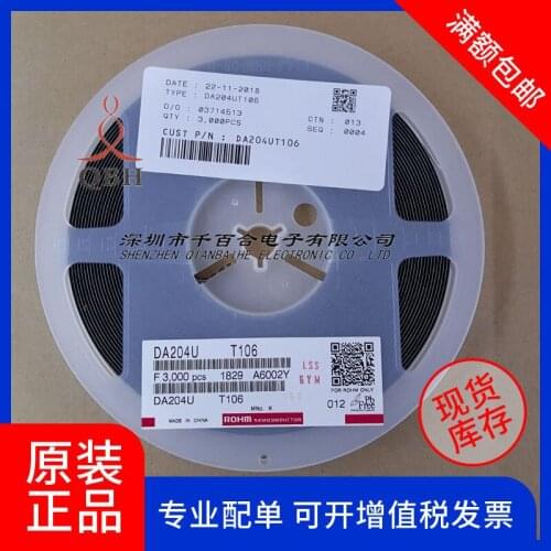 Original ROHM DA204U T106 Marking Code:K DA204UT106 DIODE ARRAY GP 20V 100MA UMD3 New and Original
