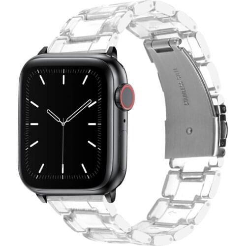 Pulseira for apple watch series 5 4 3 band Resin straps for iwatch strap 44mm 42mm 40mm 38mm bracelet watchbands correa wrist