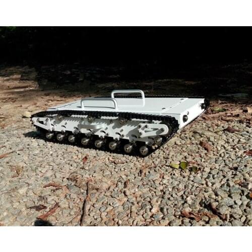 WT500 Big load robot tank car chassis with suspension large size chase shock aborption 20kg! Obstacle-surmounting Project