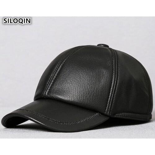 SILOQIN/思洛琴 Men's Leather Baseball Caps China