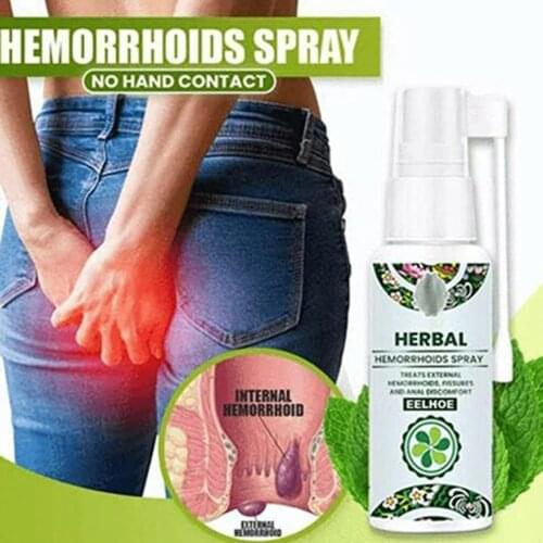 3 Bottles 30ml Hemorrhoid Treatment Spray Natural Herbal Essence No Stimulation For Itching Swelling Of External Hemorrhoids
