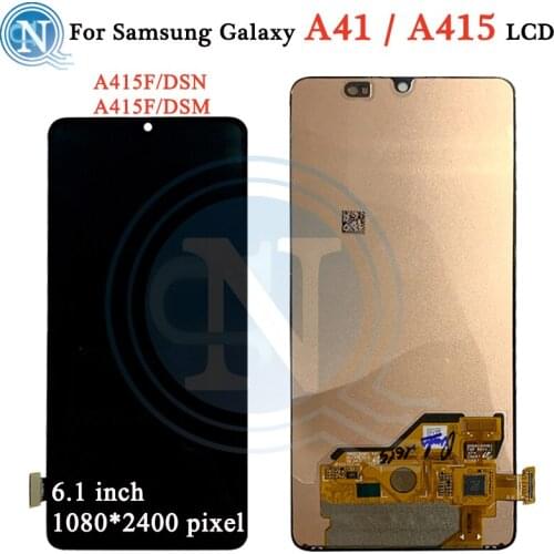 Super Amoled For Samsung Galaxy A41 A415 SM-A415F LCD Display Panel Screen Touch Digitizer Assembly For Samsung a41 LCD Screen