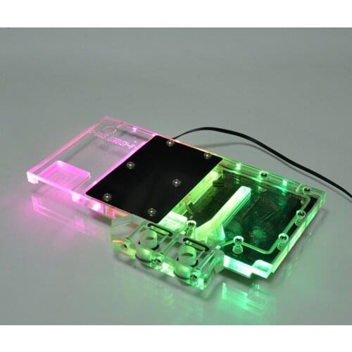Syscooling Graphics card Water cooling block for ASUS ROG-STRIX-GTX1080Ti-011G- GAMING