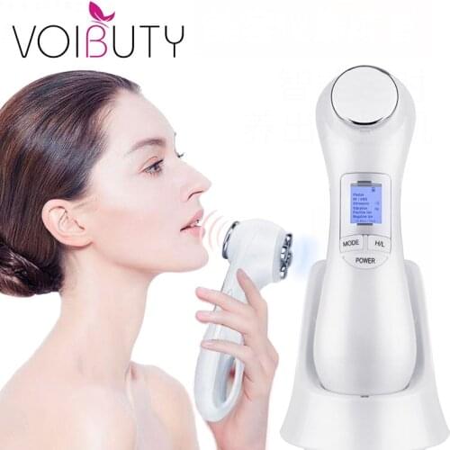 Ultrasonic ION Face Clean RF&EMS Facial Skin Lifting Massager LED Photon Skin Rejuvenation Machine Mesotherapy Beauty Care Tool