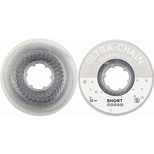 2 Pcs High Strength Dental Orthodontics Elastic Ultra Power Chains Gray Color Short Size Dentist Materials