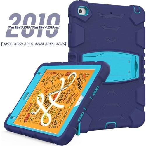 Fall protection full body cover,for ipad 7.9"Mini 5 A2133/A2124/A2125 tablet fashion cover Three Layer Hybrid Hard Plastic case