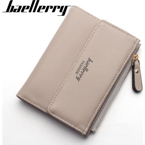 Baellerry Women Small Wallets Tassel Pendant Short Money Wallets PU Leather Ladies Zipper Coin Pocket Purses Female Cardbag