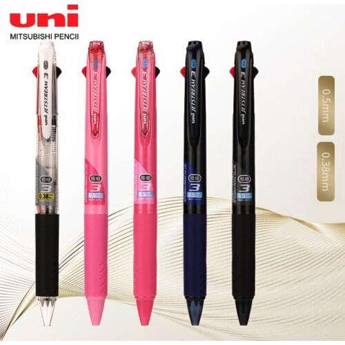 1PCS UNI Multifunctional Ballpoint Pen SXE3-400 Oil Pen 3 Colors Office Writing Learning Dicated for Note Taking 0.5MM