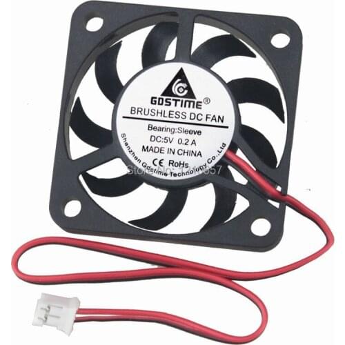 10 Pieces LOT Gdstime 4cm 40x7mm 4007 5V 12V 2Pin Dupont 40mm DC Radiator Cololer Cooling Fan