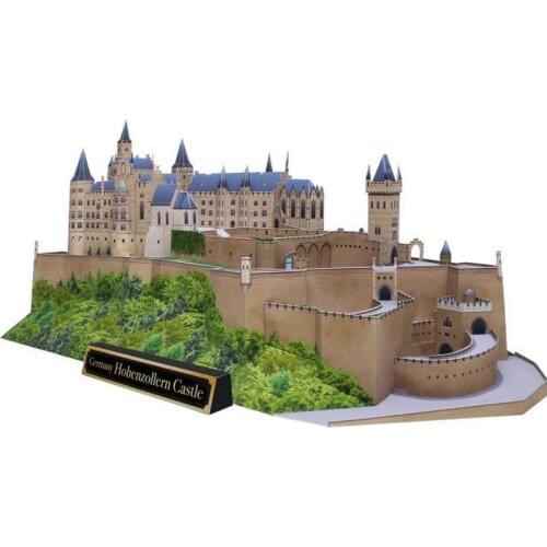 Hohenzollern Castle Germany 3D Paper Model Building Craft DIY Education Toys Handmade Adult Puzzle Game