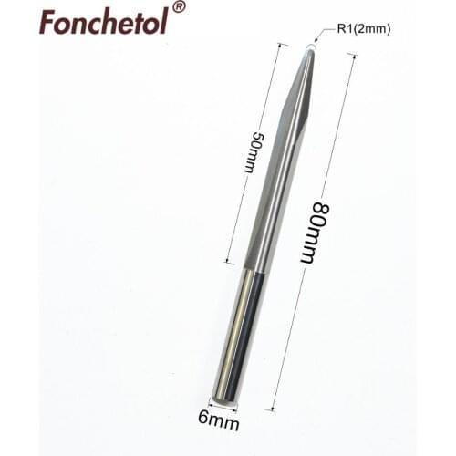 6mm*10degree*R1.0*80L-1PCS CNC solid carbide End Mill,woodworking router bit,taper ball nose milling cutter,relief wood tool