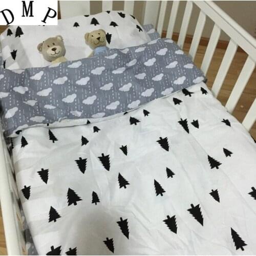 Promotion! 3PCS Baby crib bedding set 100% cotton cot bedding set ,include(Duvet Cover/Sheet/Pillow Cover)