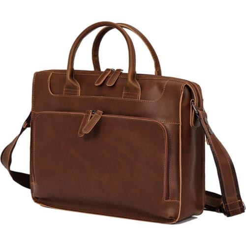 Brand Casual Men PU Leather Briefcase Mens Messenger Shoulder Bag Male Laptop Bag Business Bags for Men Bag Laptop Leather
